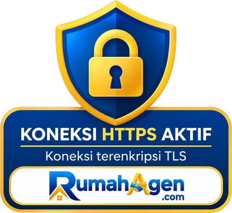 Koneksi HTTPS aktif — koneksi terenkripsi TLS, RumahAgen.com